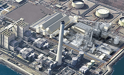 福島復興に向けた世界最新鋭の石炭ガス化複合発電（IGCC)による発電事業に着手（広野）